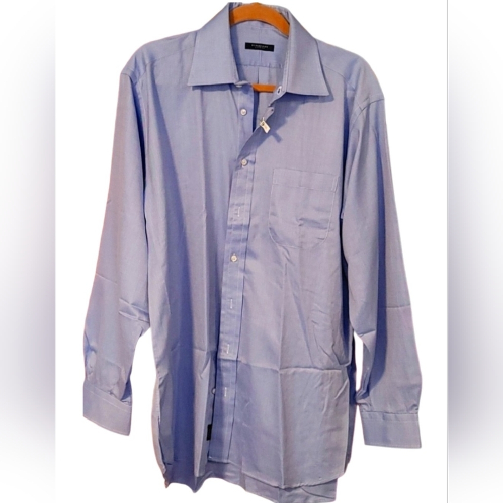 Baby blue Burberry dress shirt